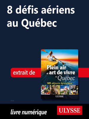 cover image of 8 défis aériens au Québec